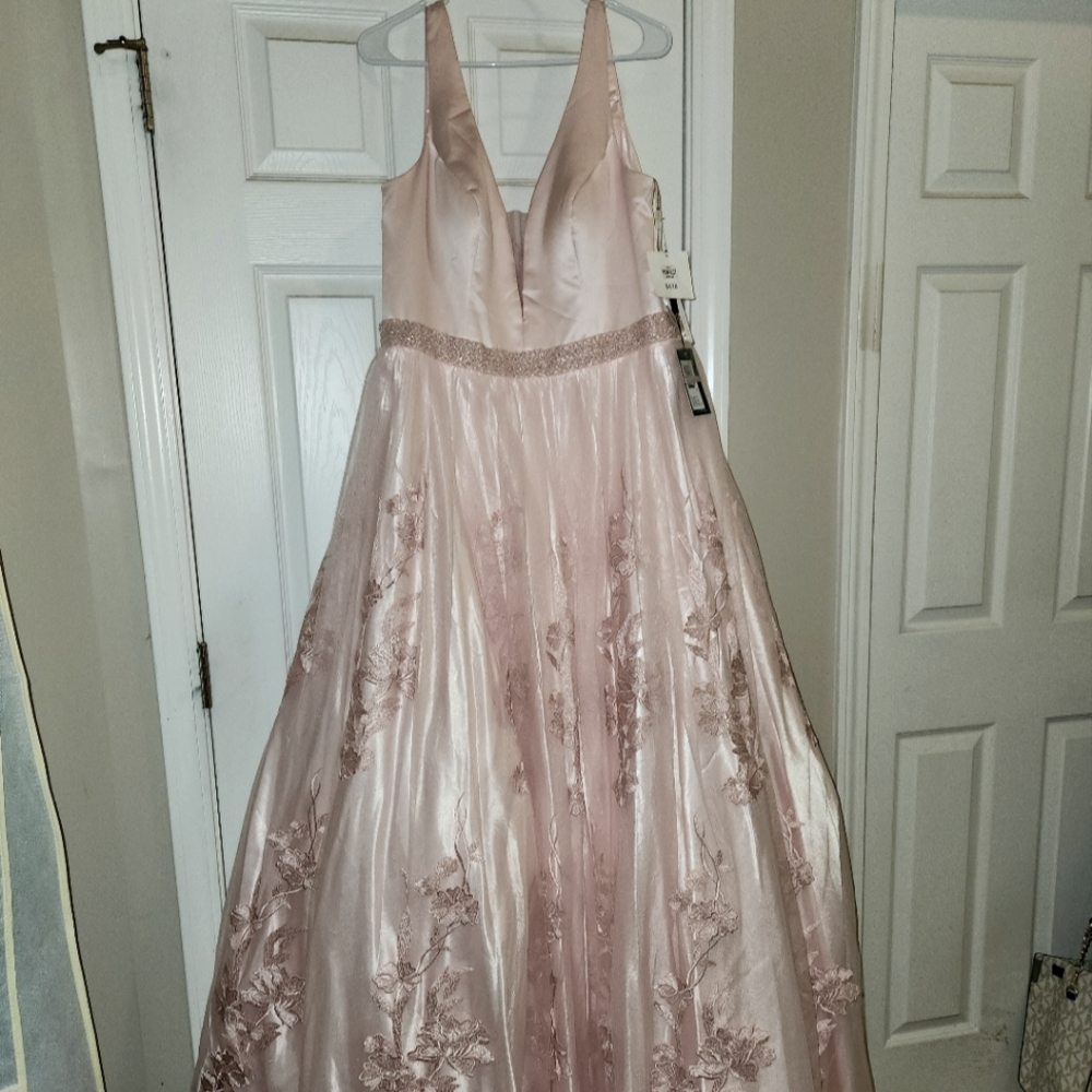 NWT Faviana Baby Pink Dress